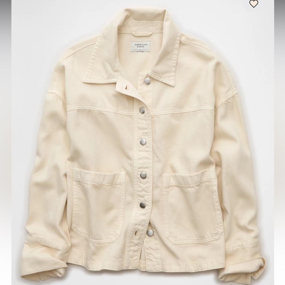 American Eagle Cream Chore Jacket Size Medium! - Picture 5 of 6